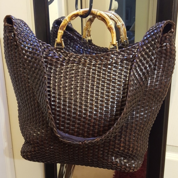 gucci woven bag